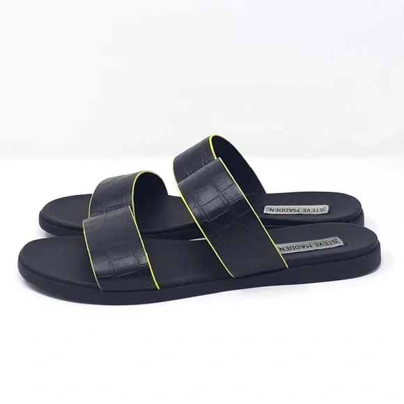 Steve Madden | Shoes | Steve Madden Adia Black Croc Flat  display picture 3